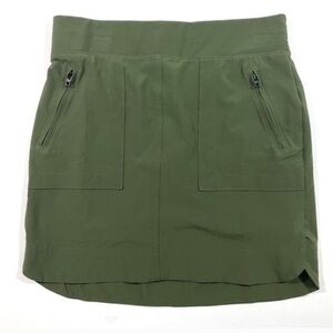 Athleta Chelsea Cargo Skort Skirt Olive Green Size 6T Tall